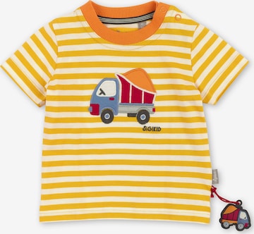 SIGIKID - Camiseta 'Baustelle' en amarillo: frente