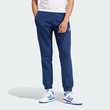 Effilé Pantalon 'Trefoil Essentials' ADIDAS ORIGINALS en bleu : devant