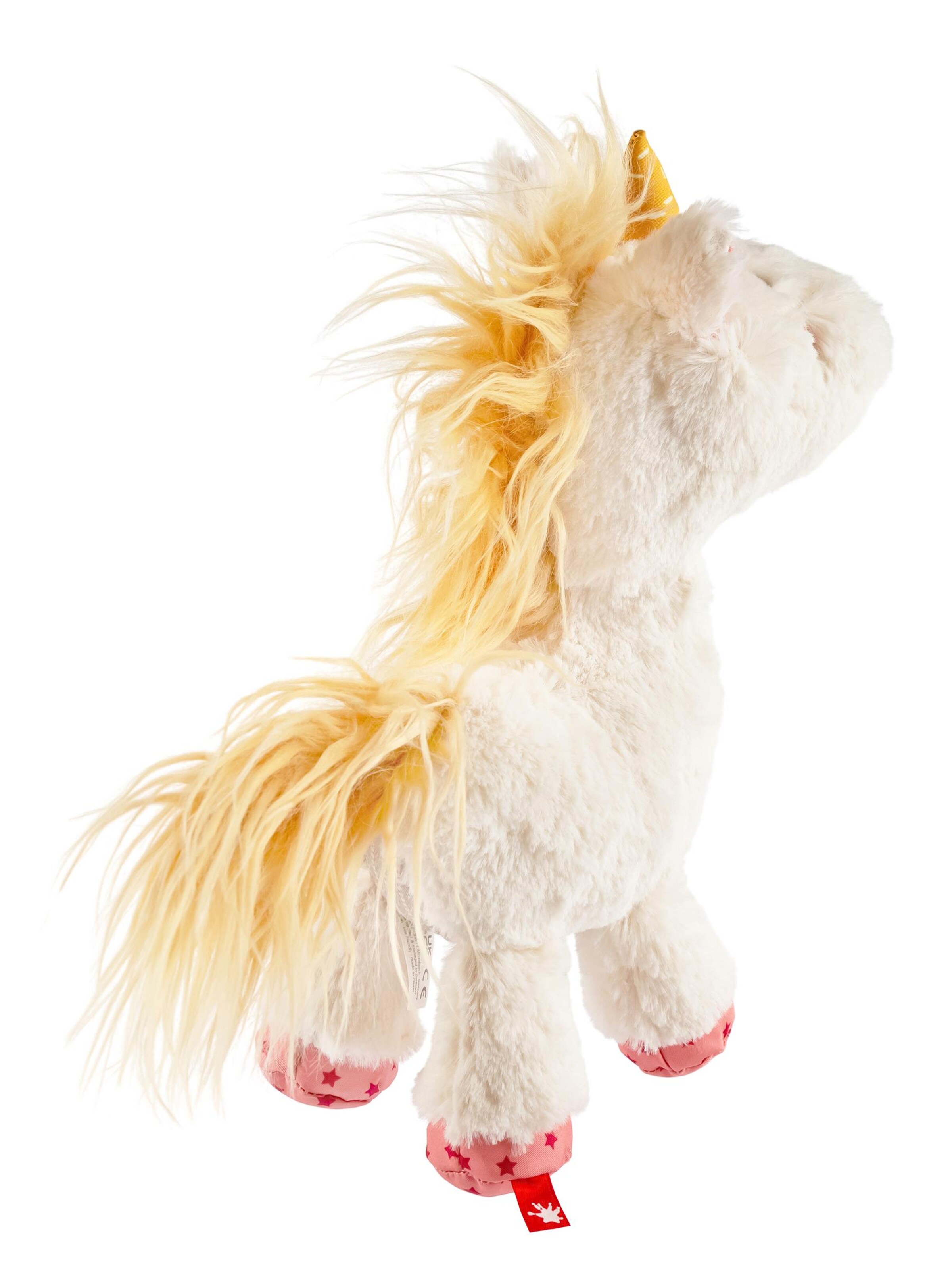 SIGIKID Stuffed animals 'Kuscheltier Einhorn Patchwork Sweety' in White