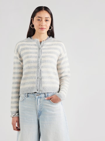 MORE & MORE Πλεκτή ζακέτα σε γκρι: μπροστά