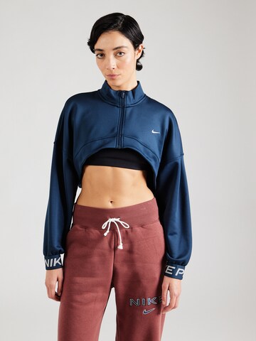 NIKE - Sudadera con cremallera deportiva 'Pro' en azul: frente