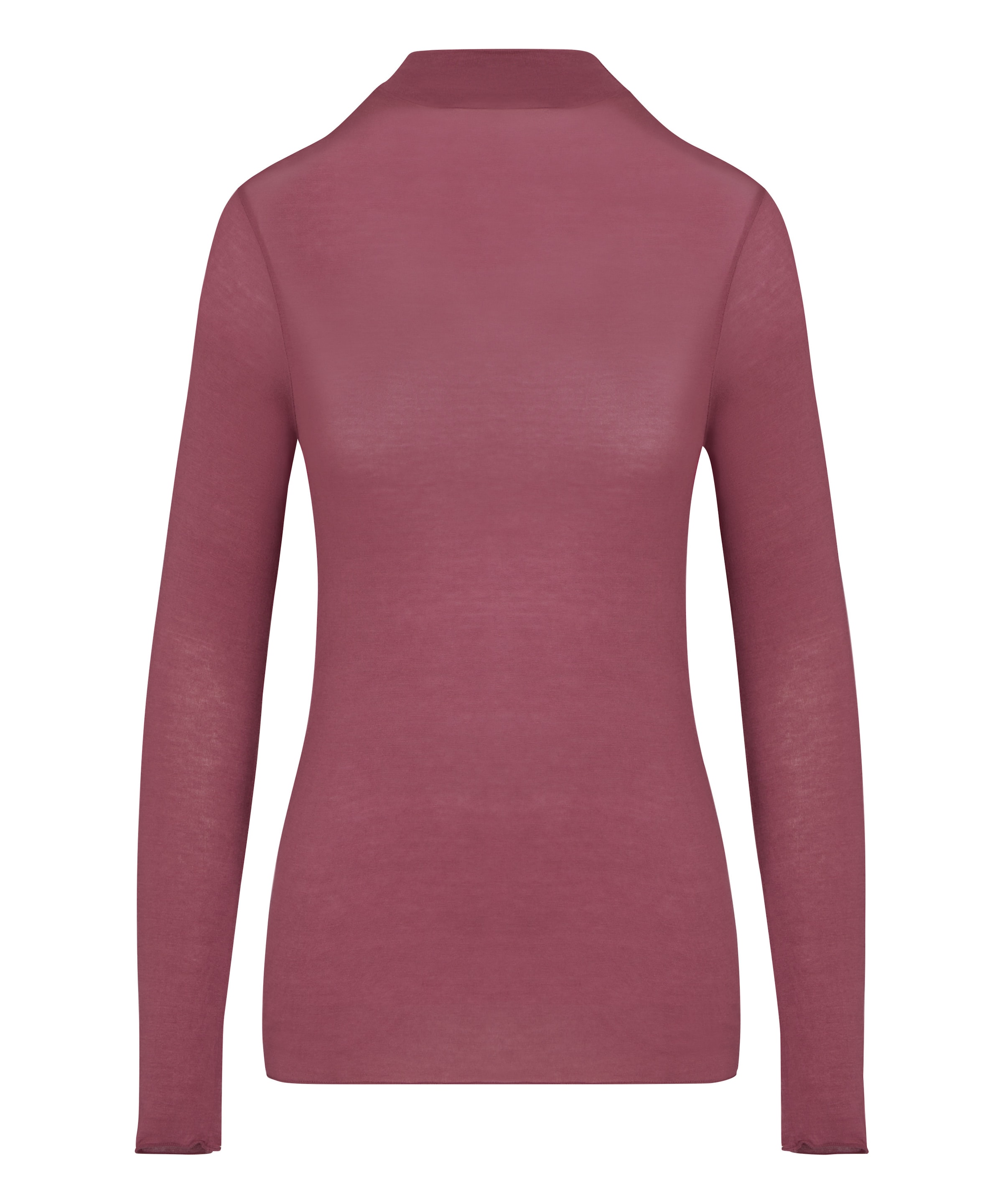 Chemise de nuit 'Turleneck Cashmere' Hunkemöller en violet : devant