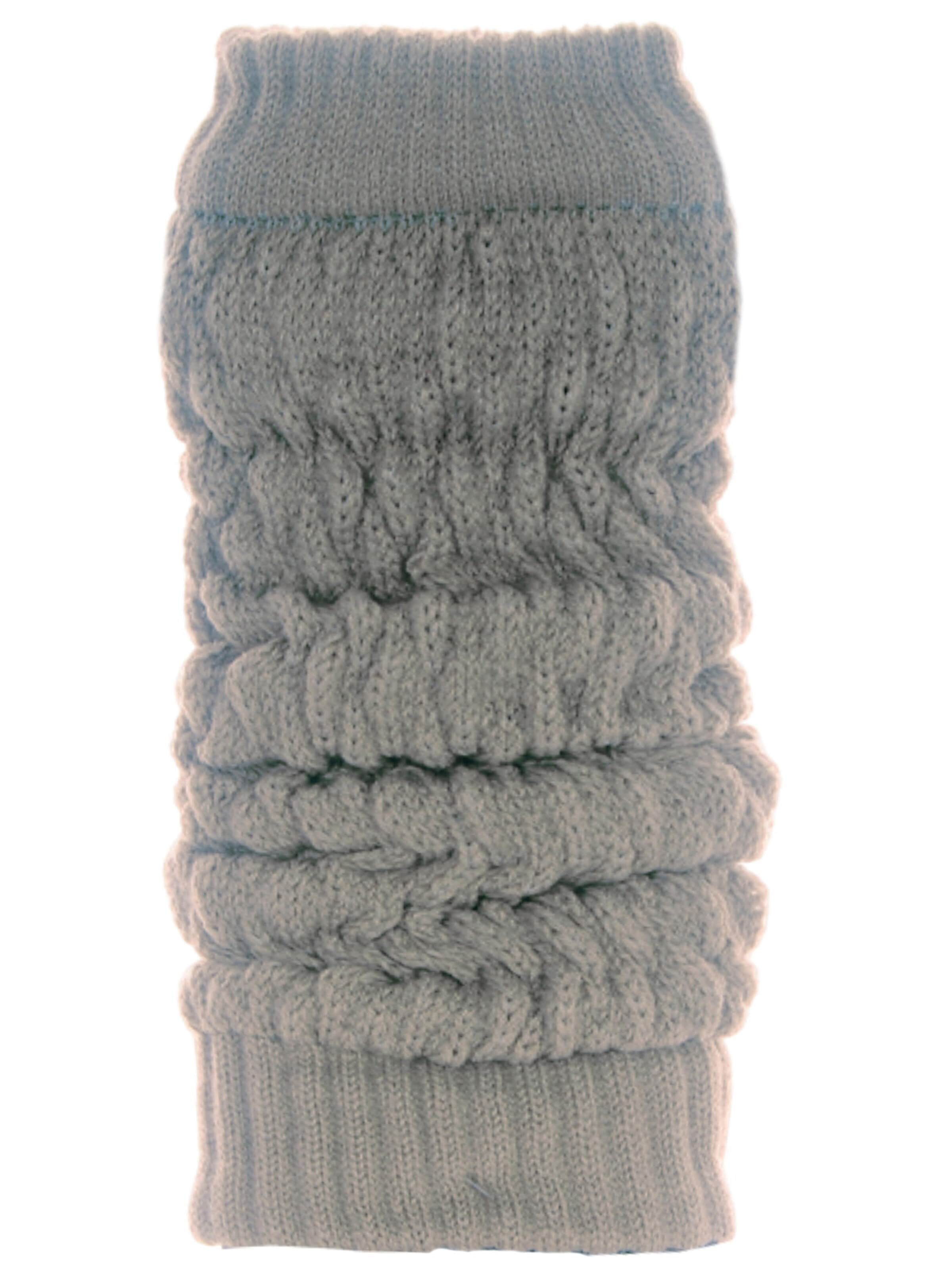 La Bortini Leg Warmers in Grey: front