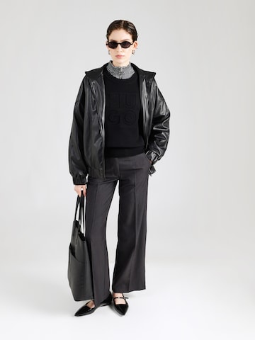 HUGO Пуловер 'Sisminye' в черно