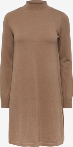 PIECES Knitted dress 'Jalina' in Brown: front