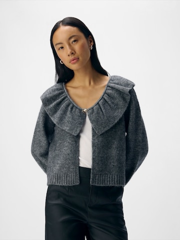 Cardigan 'OBJDENISI' OBJECT en gris