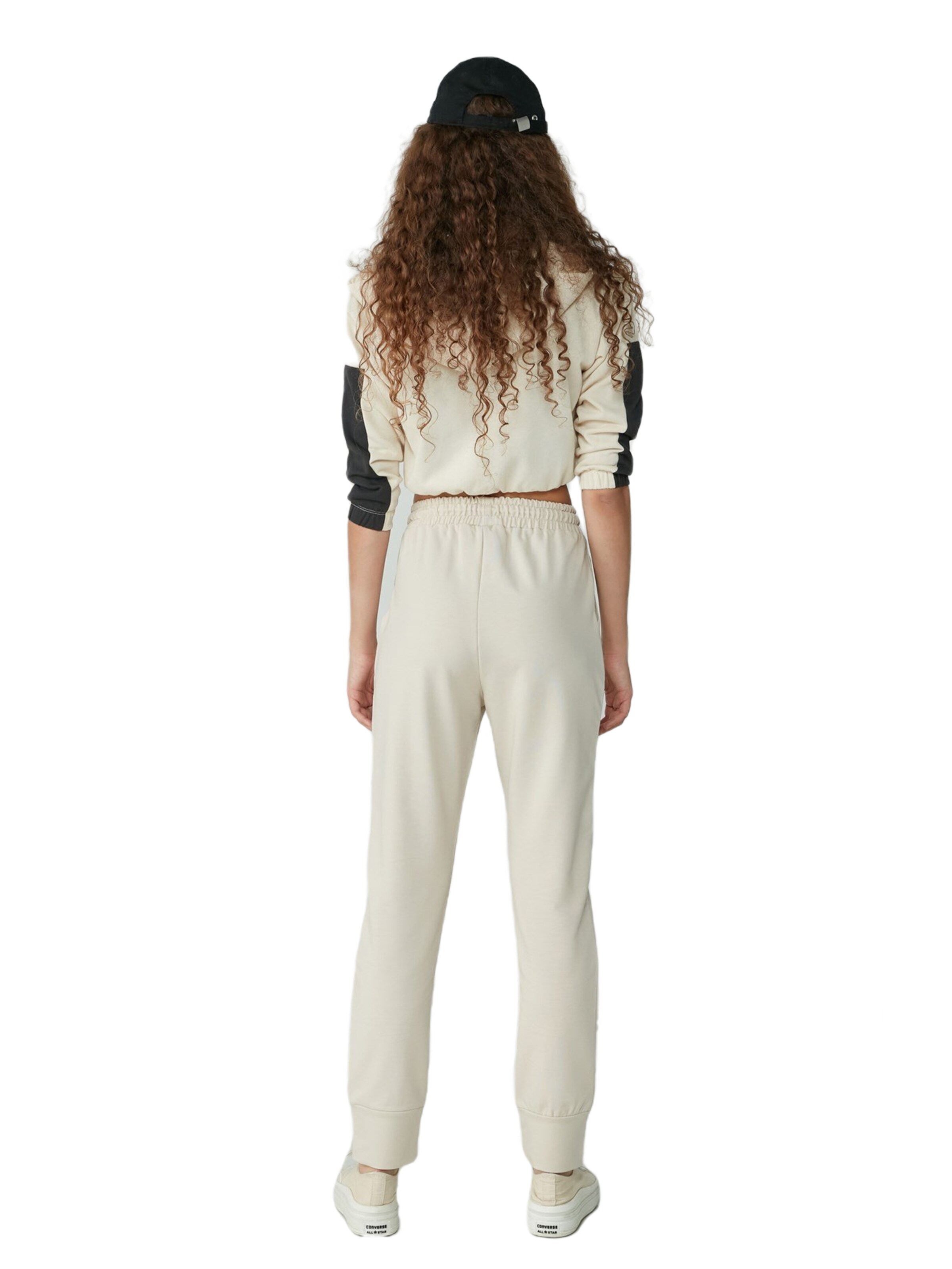 C&City Tapered Trousers in Beige