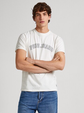Pepe Jeans T-Shirt 'Clement' in Weiß: predná strana