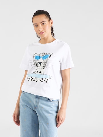 T-shirt Rich & Royal en blanc : devant