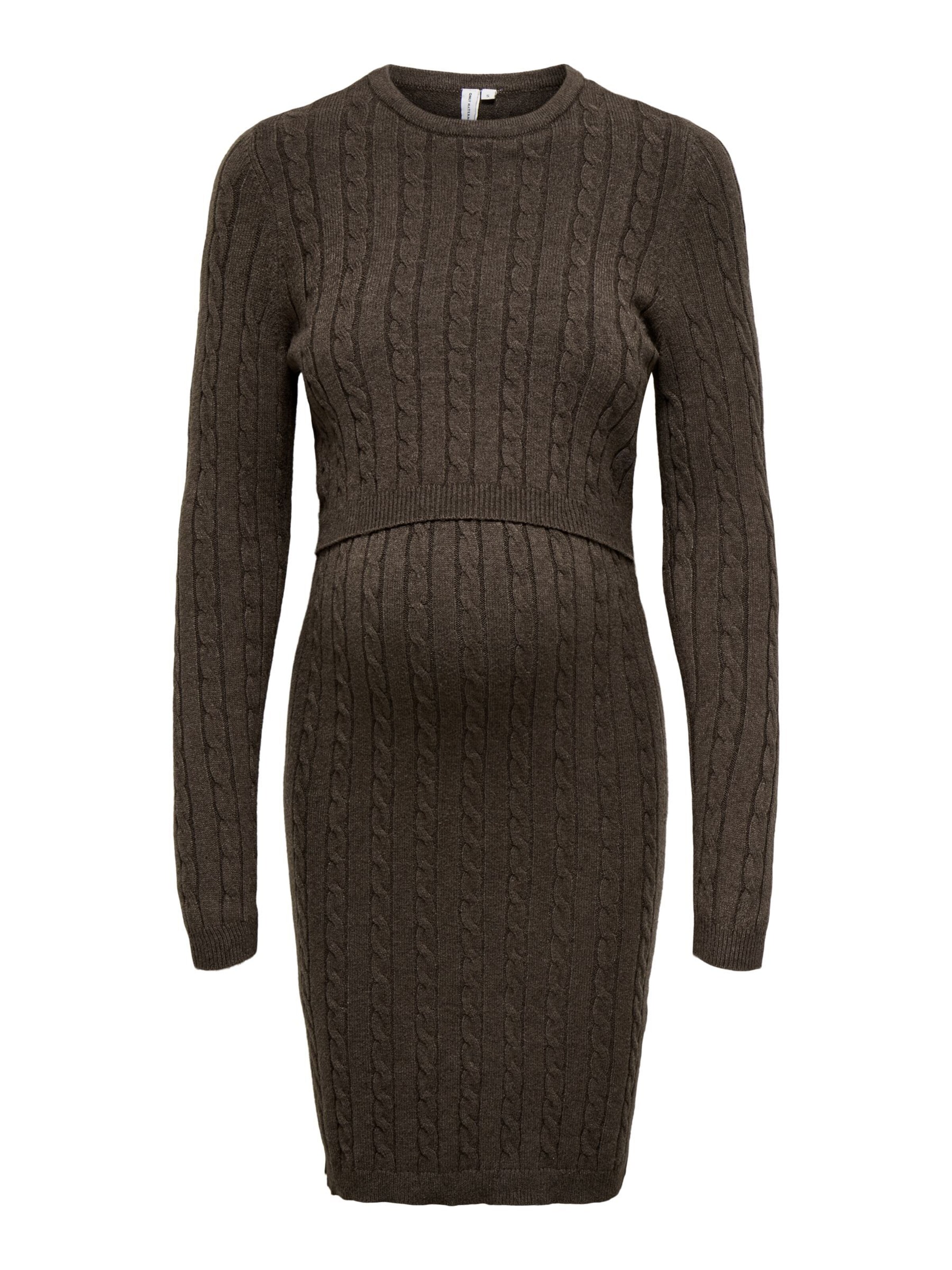 Robes en maille 'OLMMera' Only Maternity en marron