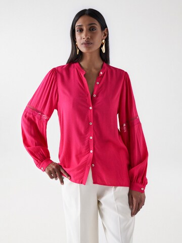 Salsa Jeans Blouse in Roze: voorkant