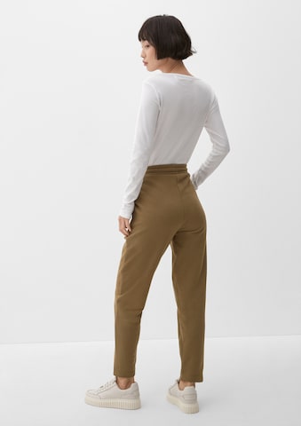 s.Oliver Tapered Trousers in Green