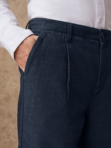 Next Обычный Брюки со складками в Синий