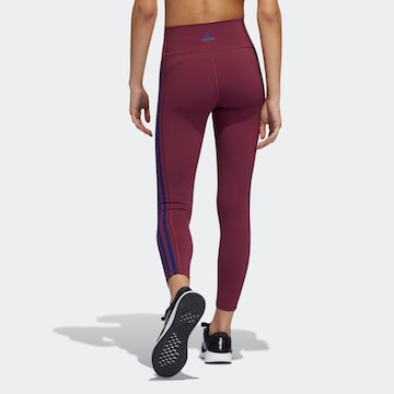 ADIDAS SPORTSWEAR - Skinny Calças de desporto em vermelho