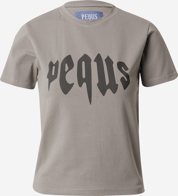 Pequs - Camiseta en gris: frente