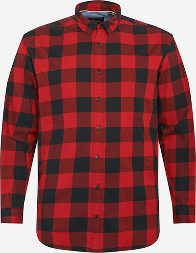 Jack & Jones Plus Button Up Shirt 'Gingham' in Red / Black, Item view