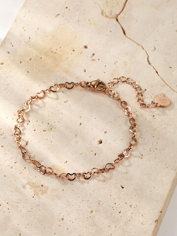 Braccialetto 'Multi Hearts' di Hey Happiness in oro