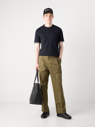 Tricou 'Thompson' de la BOSS pe albastru