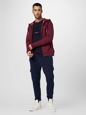 SCOTCH & SODA Zip-Up Hoodie in Red