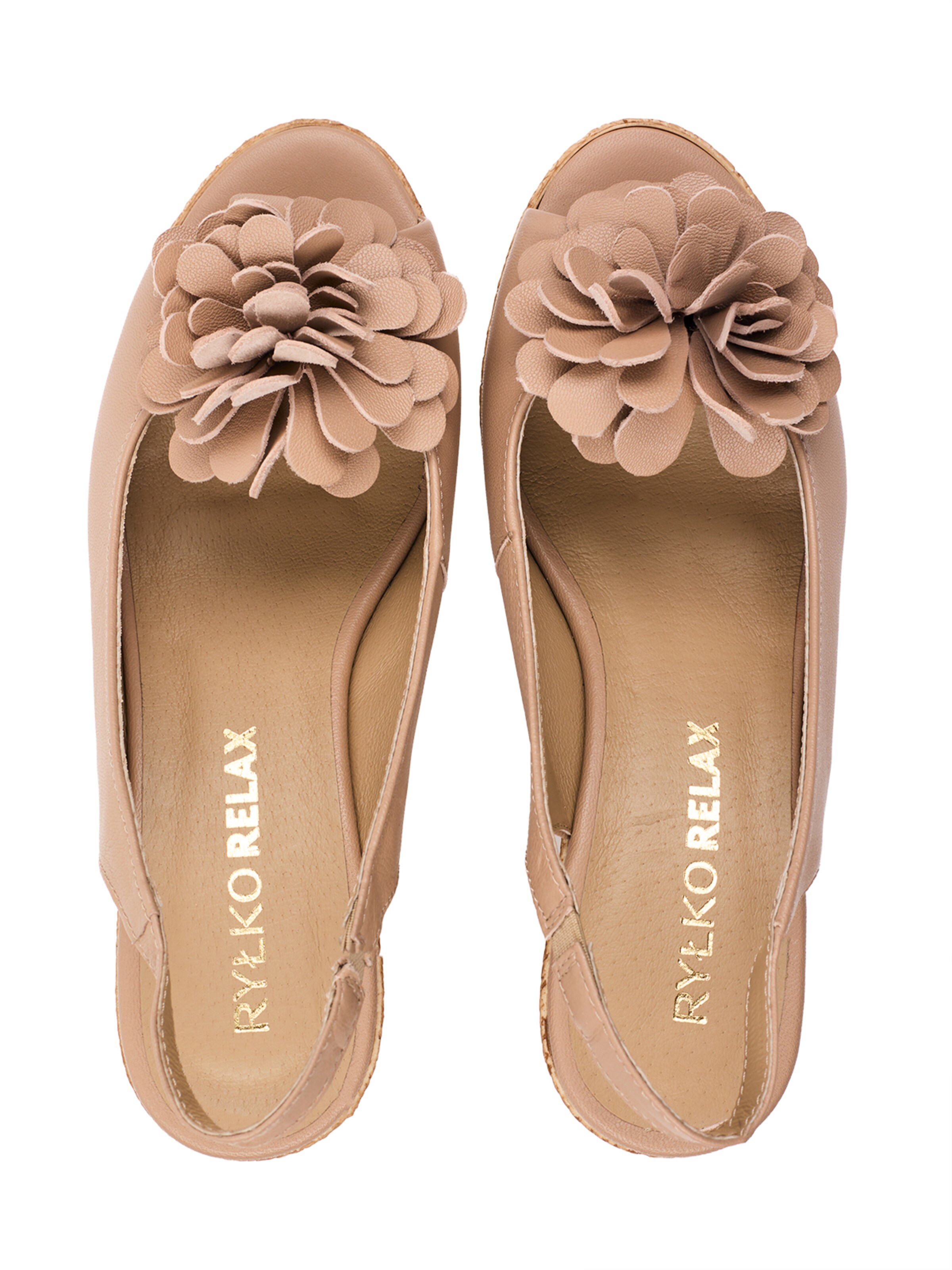 RYLKO Espadryle w kolorze beżowy