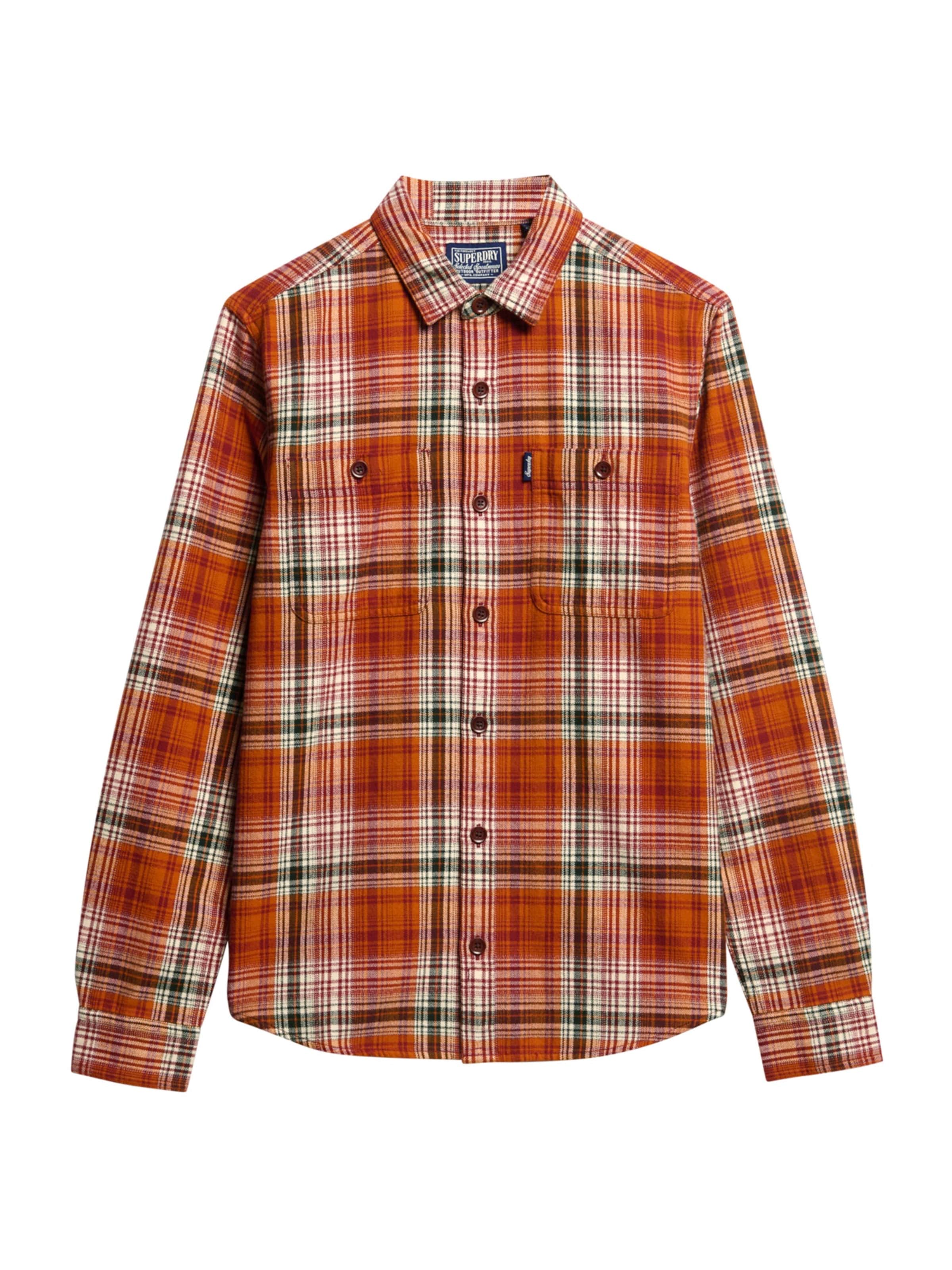 Coupe regular Chemise Superdry & Co en orange : devant