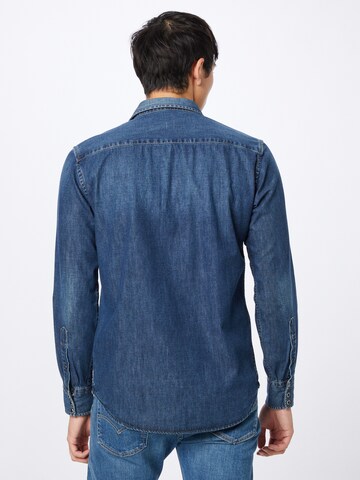 REPLAY Regular Fit Hemd in Blau