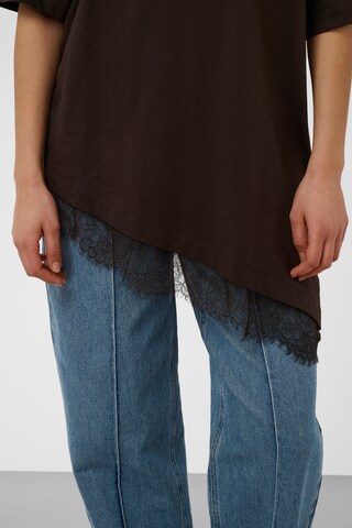 T-shirt 'SLJina' SOAKED IN LUXURY en marron