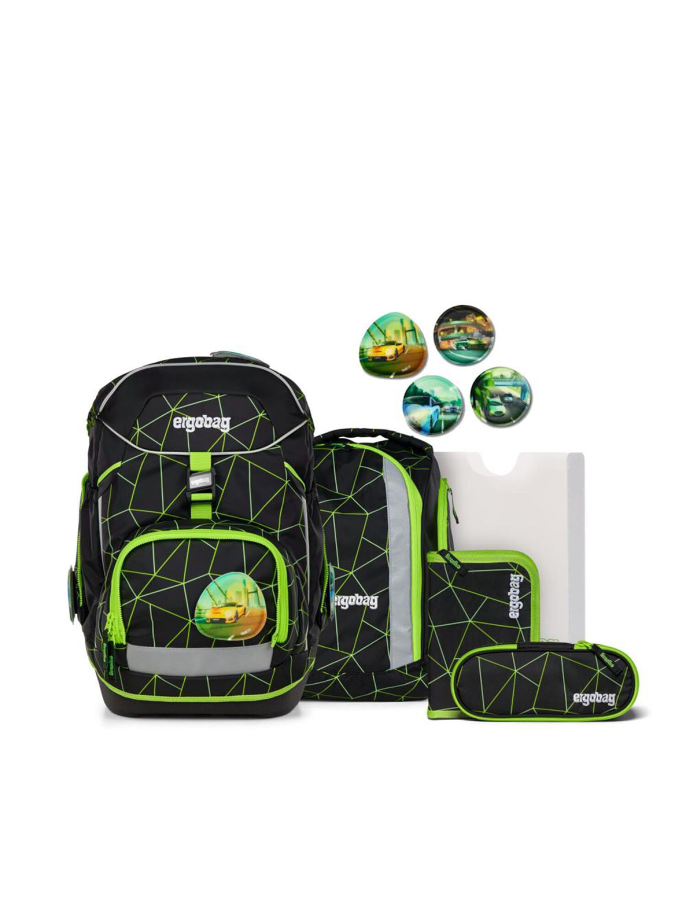 ergobag Rucksack 'Schulrucksack Set'‌‌‌‌ in Gelb: Vorderseite