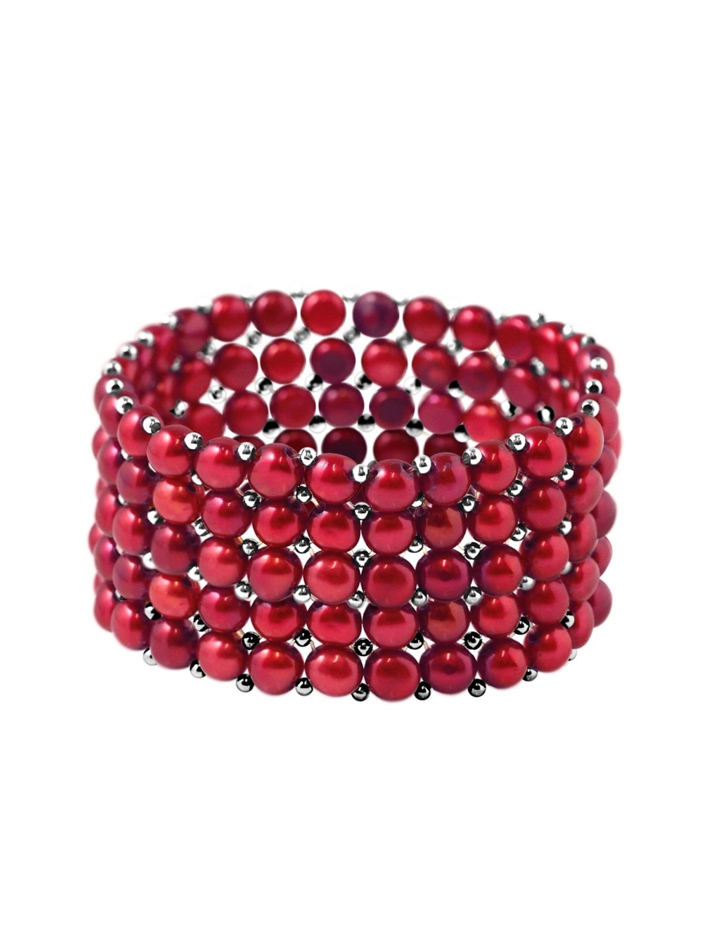 Ateliers Saint Germain Armband 'TUILERIES' i röd: framsida