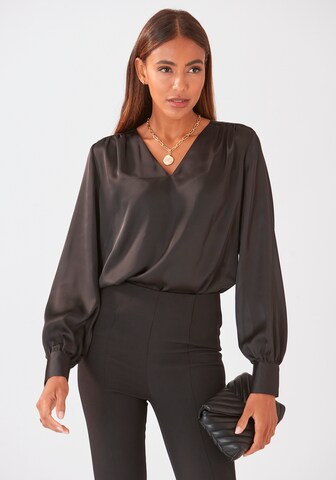 LASCANA Blouse in Black: front