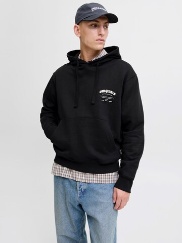 JACK & JONES Sweatshirt 'JORMEADOWS' in Zwart: voorkant