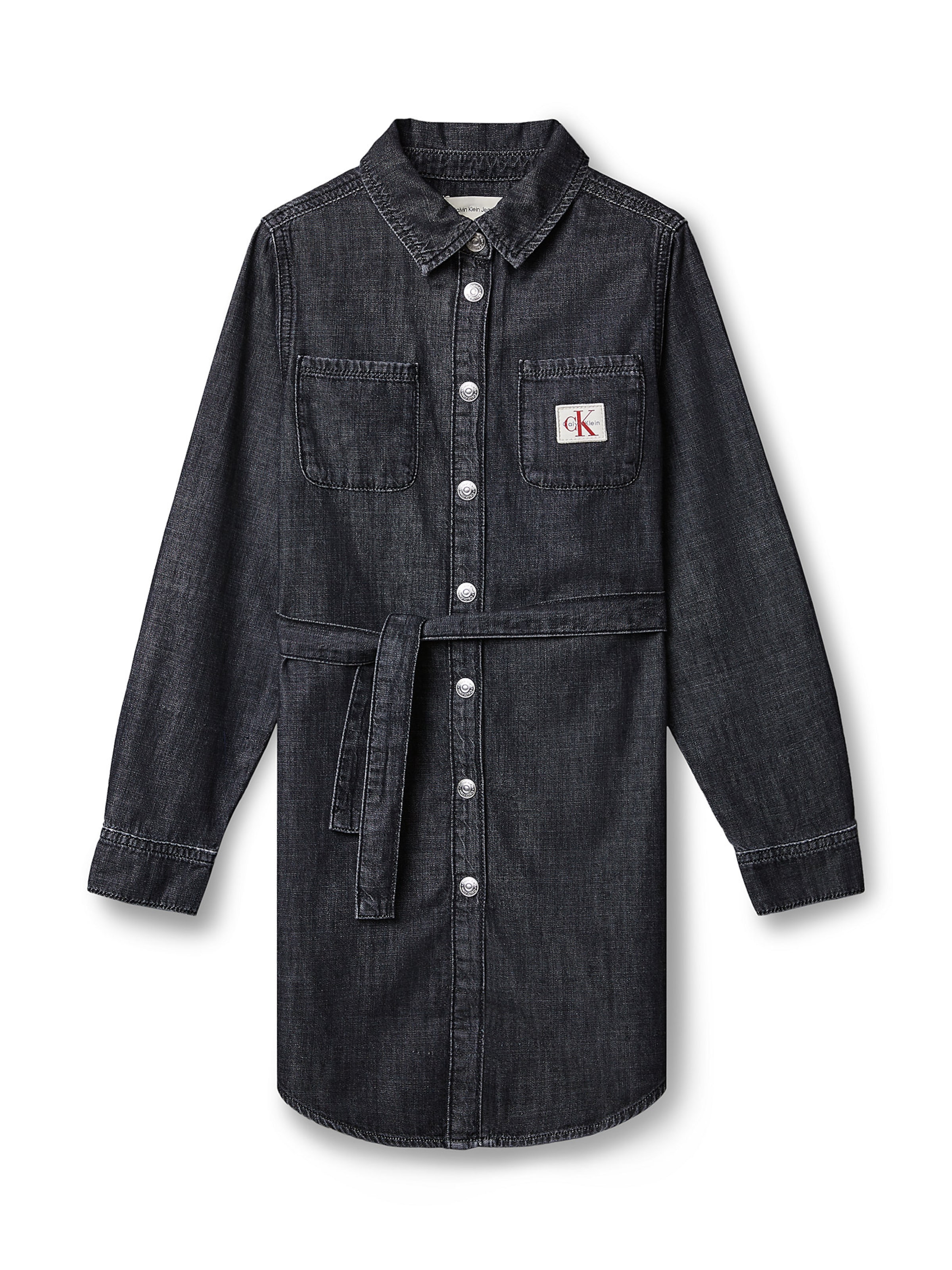 Calvin Klein Jeans Jurk in Zwart: voorkant