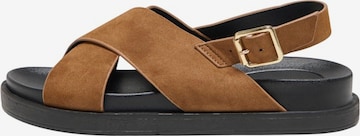 ONLY Сандали 'ONLMINNIE' в кафяво: отпред