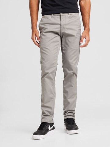 Carhartt WIP Slimfit Chino hlače 'Rebel' | siva barva: sprednja stran
