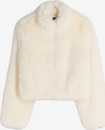 Bershka Välikausitakki värissä valkoinen: etupuoli