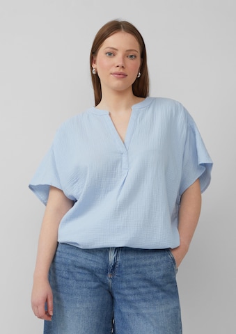 QS Blouse in Blue: front