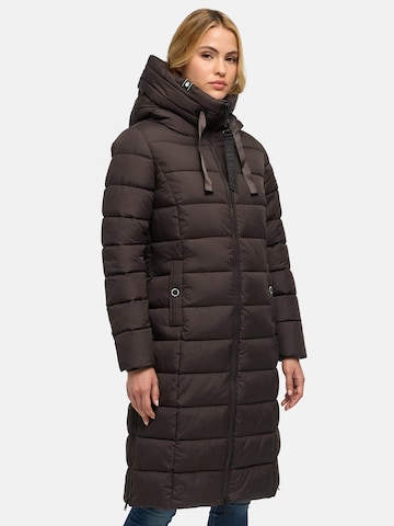 NAVAHOO Mantel 'N036' in Braun: Vorderseite