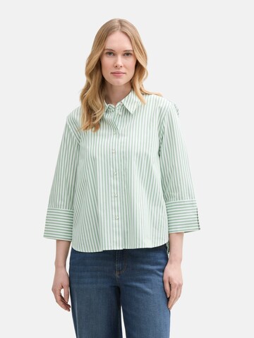 TOM TAILOR Blouse in Groen: voorkant