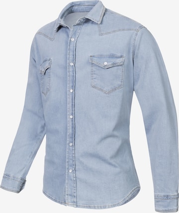 Rock Creek Regular Fit Hemd in Blau