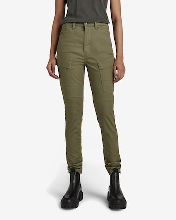 G-Star RAW Slimfit Cargobroek ' ' in Groen: voorkant