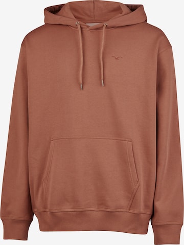 Cleptomanicx Sweatshirt 'Ligull Boxy' in Braun: Vorderseite