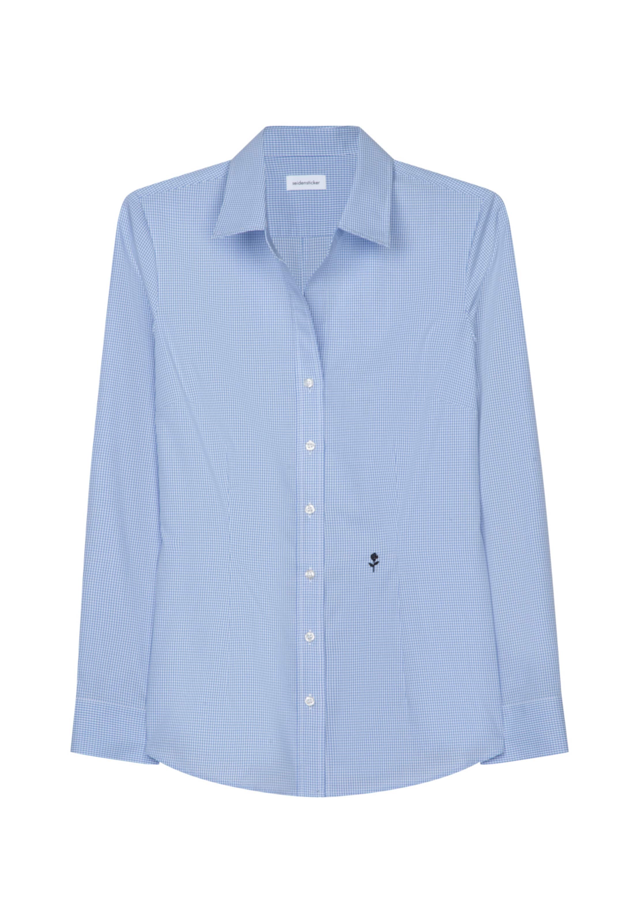 SEIDENSTICKER Blouse 'Schwarze Rose' in Blue: front