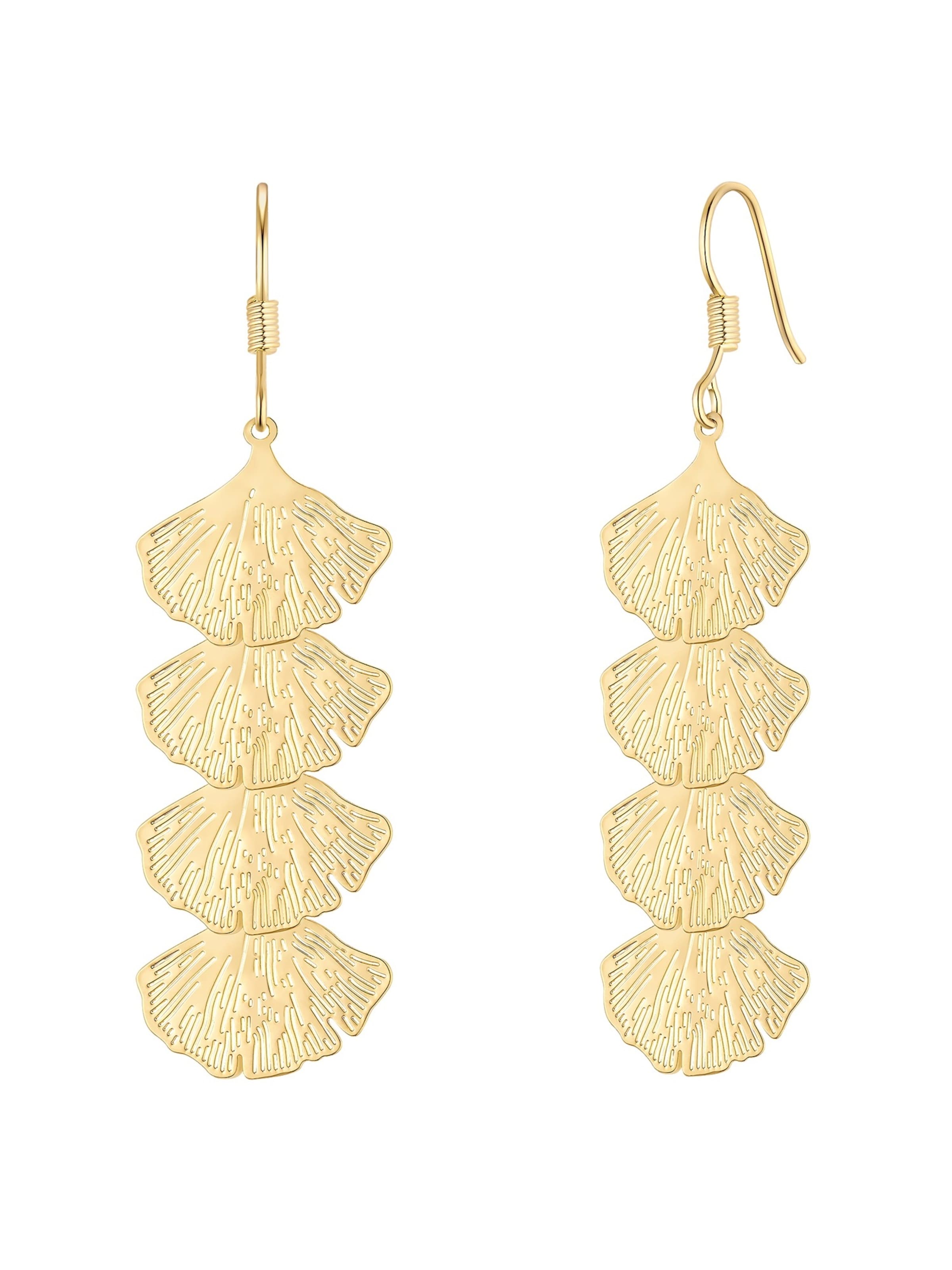 Boucles d'oreilles Yokoamii en or : devant