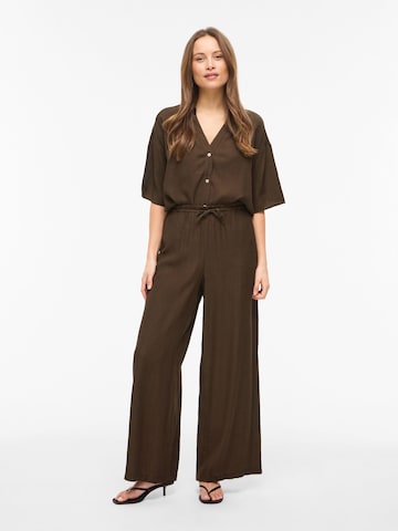VILA - Pierna ancha Pantalón 'BETTE' en marrón