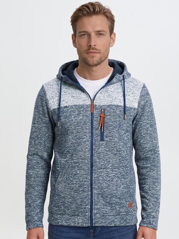 BLEND Fleecejacke 'BHPinheiro' in Blau: Vorderseite
