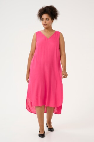 Robe 'KCMille' KAFFE CURVE en rose : devant