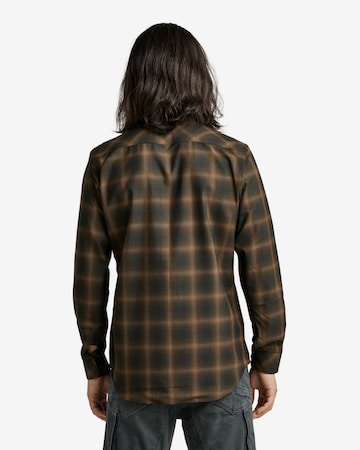 G-Star RAW Regular fit Button Up Shirt in Brown