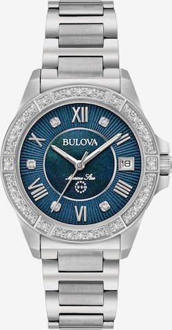 Bulova Analoguhr in Silber: predná strana