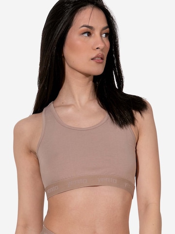 Bustino Reggiseno ' Sports-Collection mit breiten Trägern ' di Yenita in beige