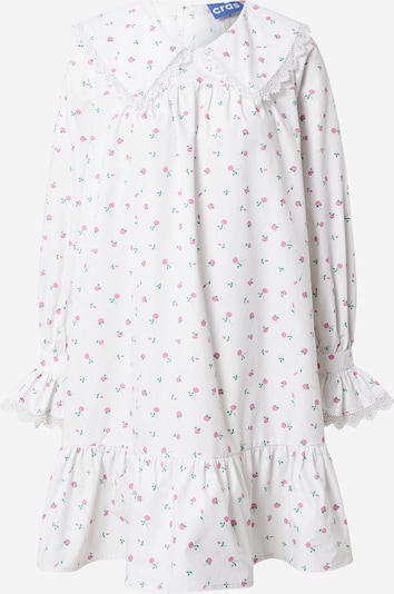 Rochie tip bluză 'Alexiscras' Crās pe verde deschis / roz / alb, Vizualizare produs
